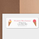Search for ice cream return address labels Cone