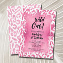 Search for pink leopard birthday Wild one