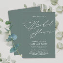 Search for sage bridal shower invitations Botanical