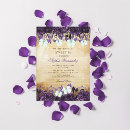 Search for purple butterfly sweet 16 invitations Floral