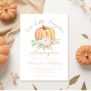 Search for our little pumpkin birthday invitations Orange