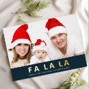 Search for fa la la la la christmas cards Blue