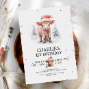 Search for highland cow birthday invitations Watercolor