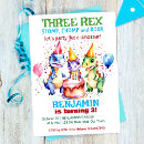 Search for 3 rex invitations Colourful