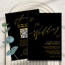 Search for black and gold wedding invitations All in one
