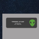 Search for alien return address labels Science fiction