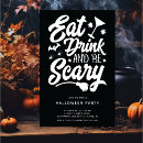 Search for eat drink and be scary invitations Bat