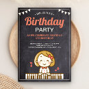 Search for kids music birthday invitations Girls