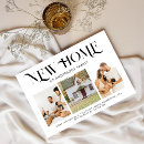 Search for elegant moving announcement cards Black and white