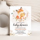 Search for fox baby shower invitations Floral