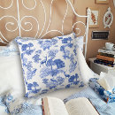 Search for blue toile cushions Toile de jouy