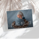 Search for hello world birth announcement cards Baby boy