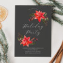 Search for poinsettia christmas invitations Rustic