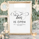 Search for open bar reception party drink menus Calligraphy