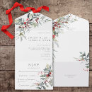 Search for holly and berries invitations Simple