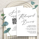 Search for trendy rehearsal dinner invitations Minimalist