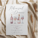 Search for wine rehearsal dinner invitations Pink