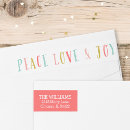 Search for joy and peace return address labels Cute