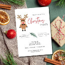 Search for cute seasonal invitations Reindeer
