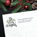 Search for best wishes return address labels Merry christmas
