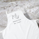 Search for wedding dinner aprons Bride