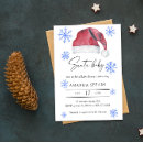 Search for santa baby shower invitations Elegant