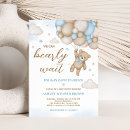 Search for blue baby shower invitations Bear