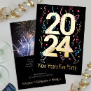 Search for champagne glass new years eve invitations Black