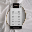 Search for hair salon price lists Modern