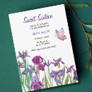 Search for purple iris invitations Elegant