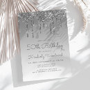 Search for silver 50th birthday invitations Trendy
