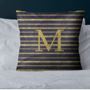 Search for navy gold blue stripes cushions Striped