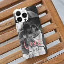 Search for love couple iphone cases Black and white