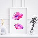 Search for purple lips art Watercolor