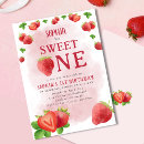 Search for berry sweet one birthday invitations Fruit
