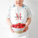 Search for monogrammed name aprons Kids