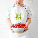 Search for monogrammed name aprons Kids