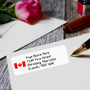 Search for canada flag return address labels Maple leaf
