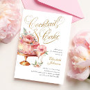 Search for cake and champagne invitations Gold