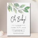 Search for modern greenery baby shower invitations Elegant