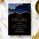 Search for blue and gold 60th birthday invitations Glitter