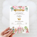 Search for prince and princess birthday invitations Once upon a time