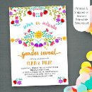 Search for senor or senorita gender reveal invitations Mexican