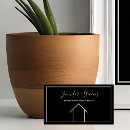 Search for black and white real estate business cards Modern