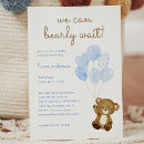 Search for bear baby boy shower invitations Gender neutral