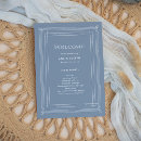 Search for blue and white wedding programs Classic