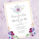 Search for teapot bridal shower invitations Time for tea