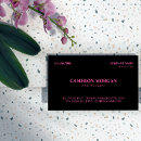 Search for hot pink and black business cards Plain