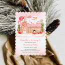 Search for gingerbread house birthday invitations Girl christmas birthday party