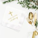 Search for god bless napkins Gold cross